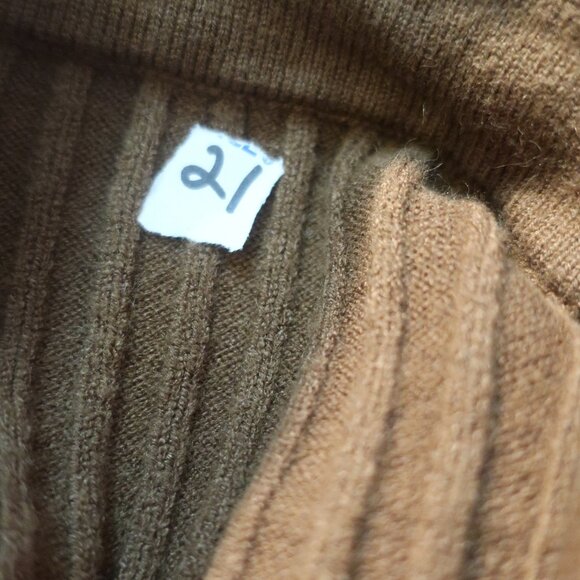 Womens Central Park West Brown Ribbed Thick Knit Button Cardigan Sweater S - Picture 8 of 8